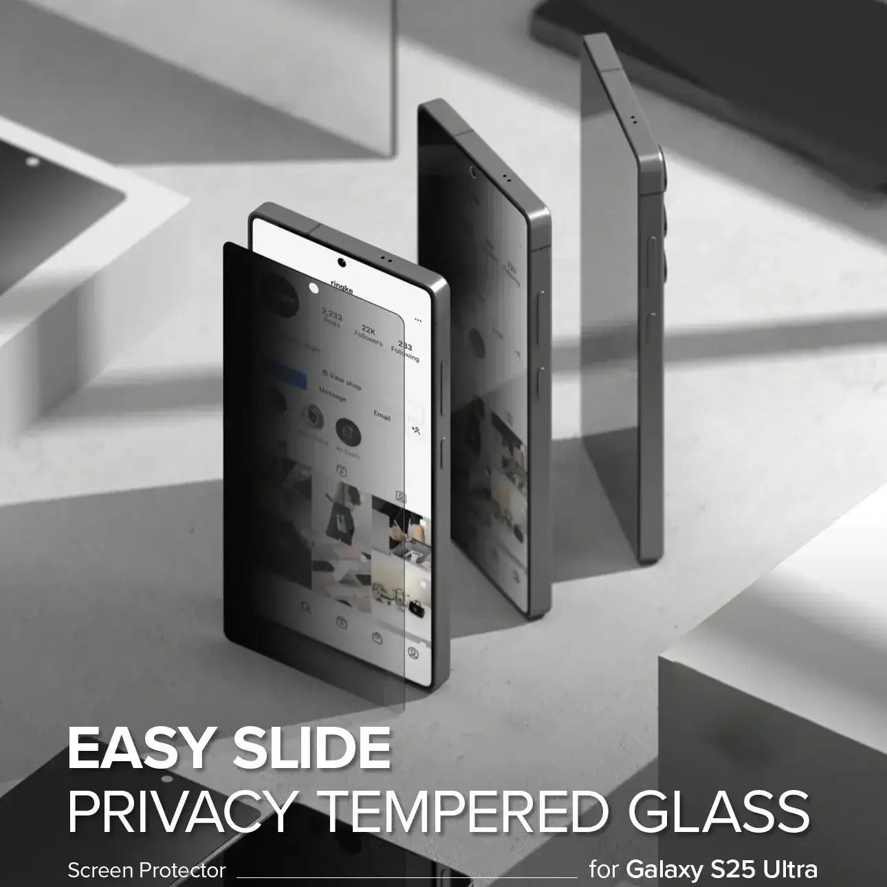 Galaxy S25 Series Privacy Tempered Glass [ Anti - Spy Glass]