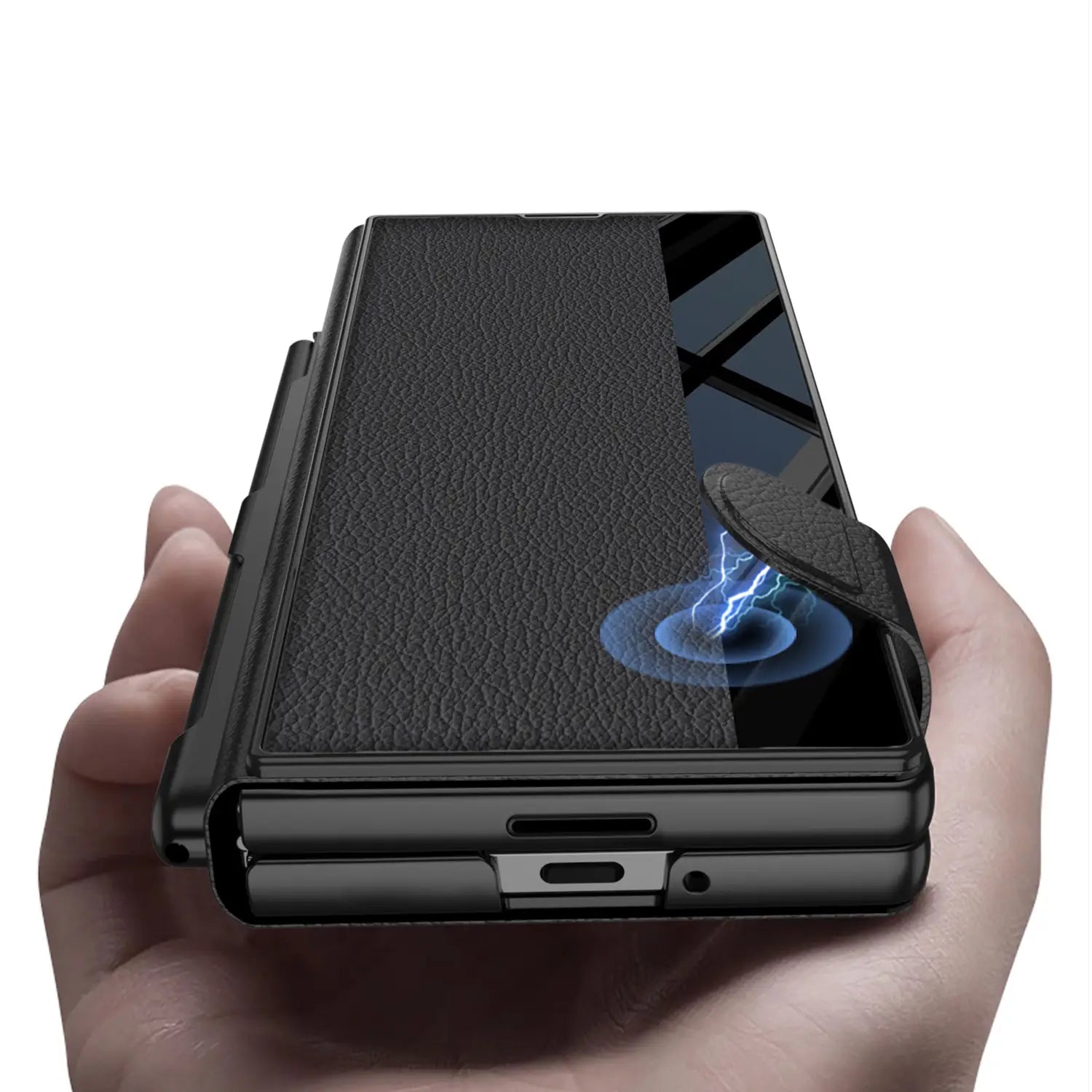 Classic Side Window Leather Case