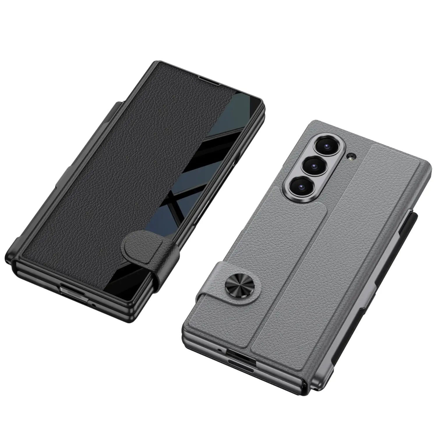 Classic Side Window Leather Case