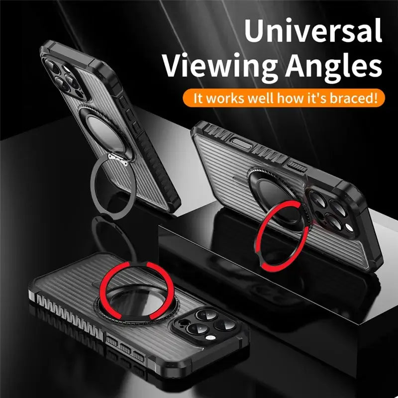 Bolt Clad Magnetic Kickstand Case