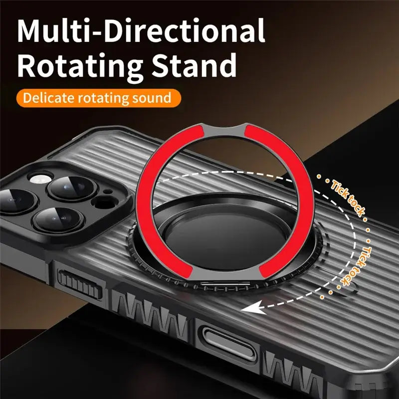 Bolt Clad Magnetic Kickstand Case