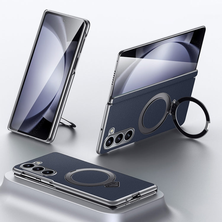 Galaxy Z Fold7 Infinity Luxe Leather Kickstand Case