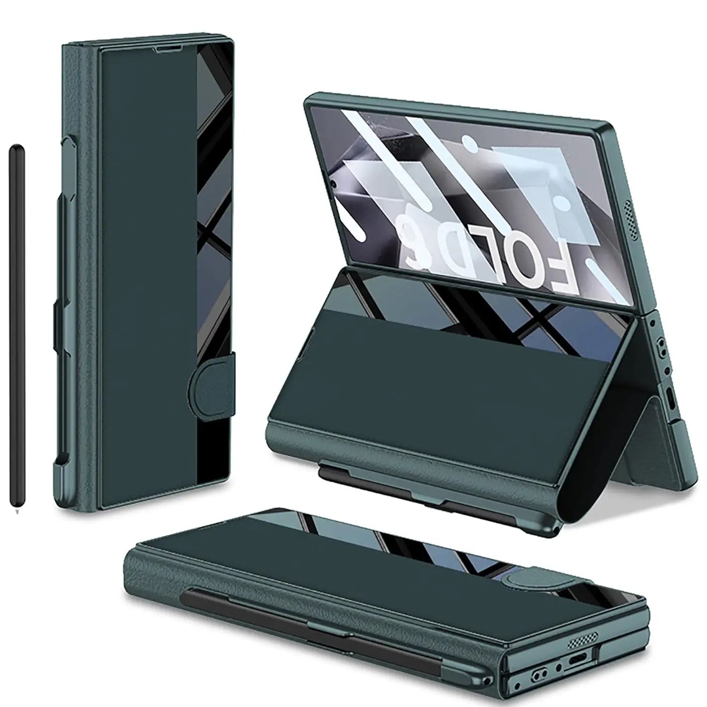 Classic Side Window Leather Case