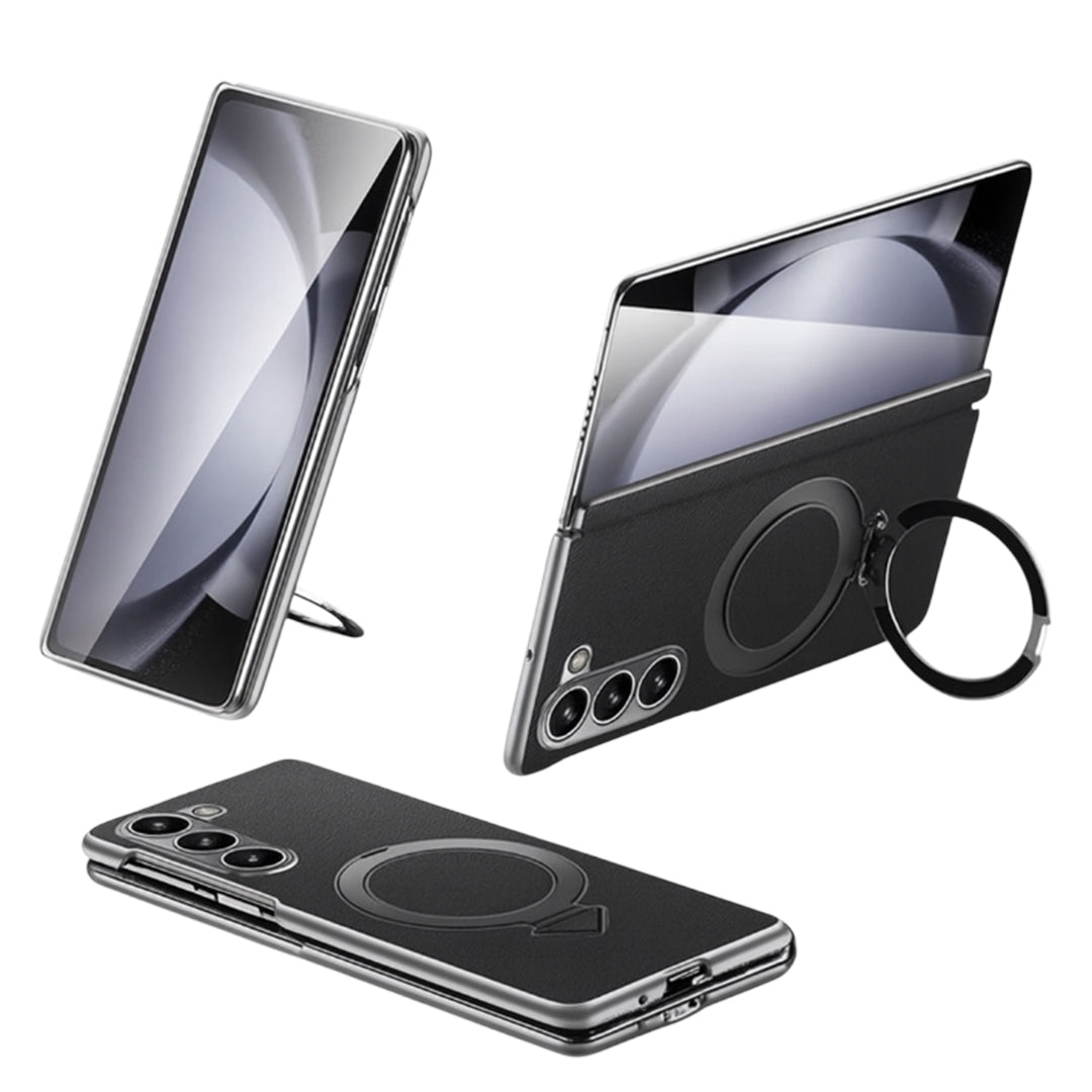 Galaxy Z Fold7 Infinity Luxe Leather Kickstand Case