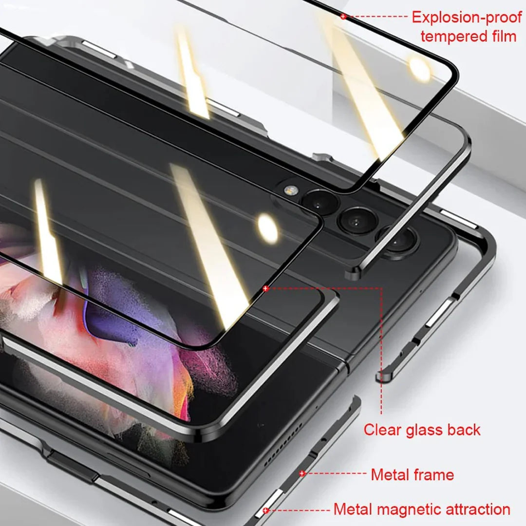 Galaxy Z Fold7 (Front+Back) Protection Magnetic Fit Case