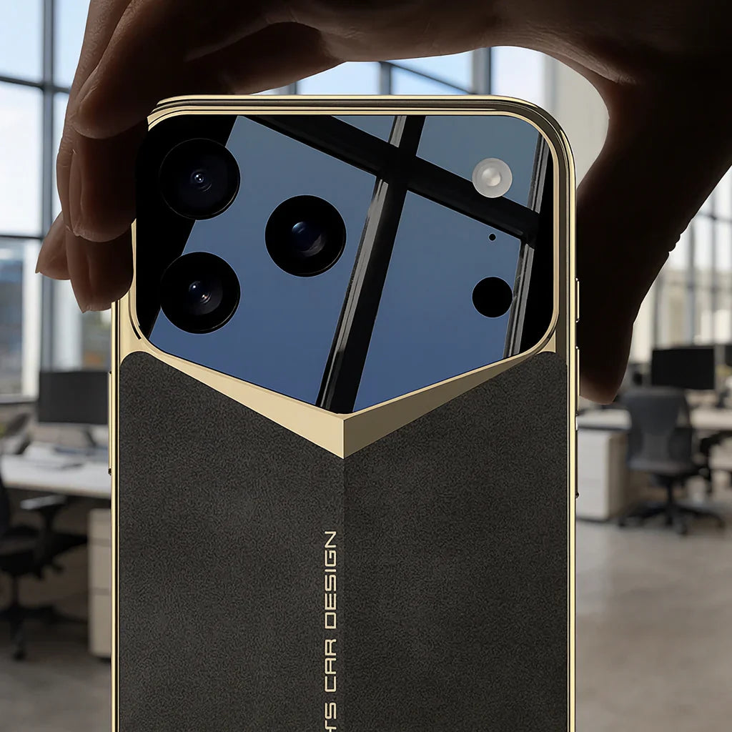 Designer Pattern Leather Shield Case- iPhone