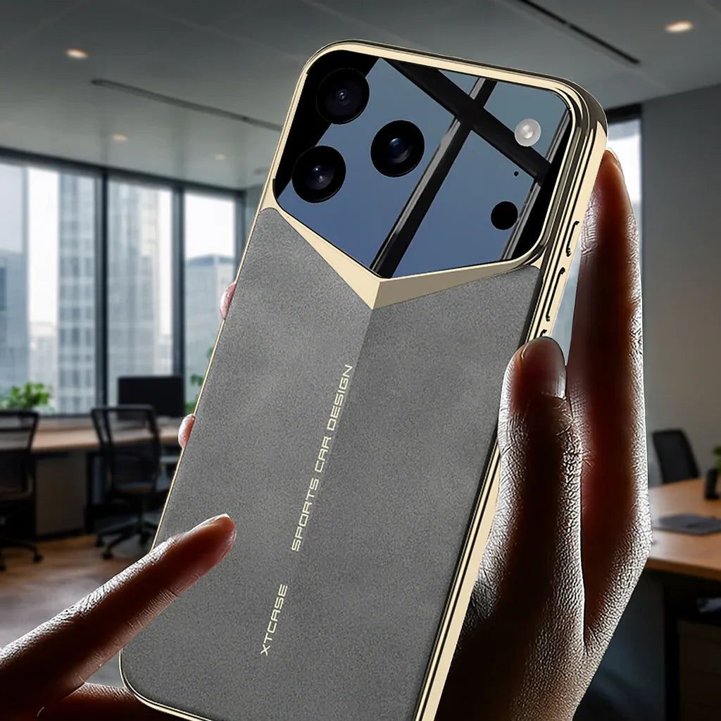 Designer Pattern Leather Shield Case- iPhone