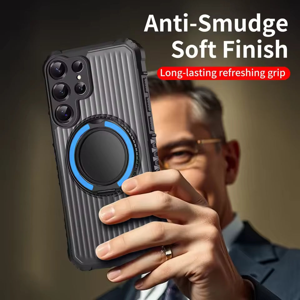 Bolt Clad Magnetic Kickstand Case - Samsung