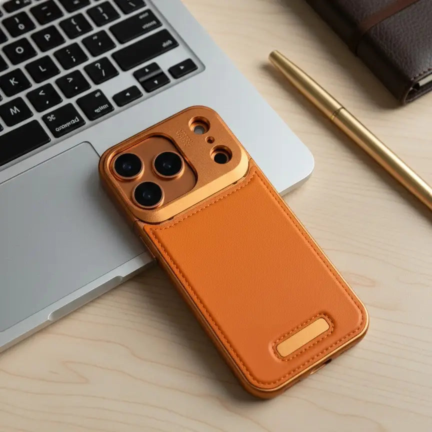 iPhone 17 Series Aero Flex Premium Metallic Leather Case