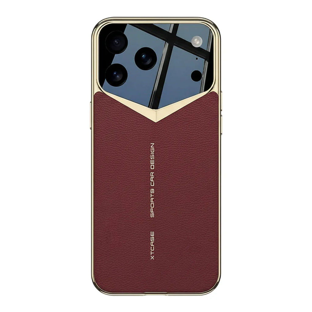 Designer Pattern Leather Shield Case- iPhone