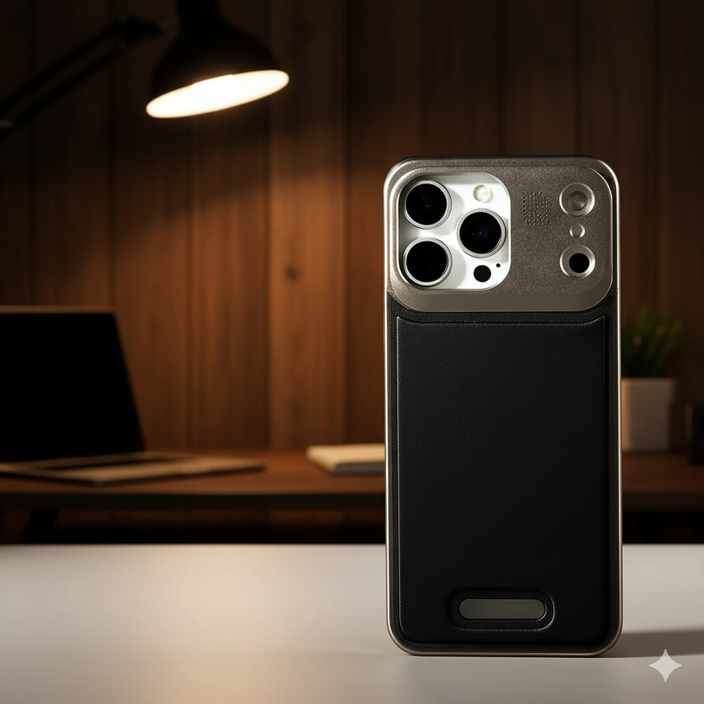 iPhone 17 Series Aero Flex Premium Metallic Leather Case