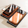 Dual Core Magnetic Shield Glass Case For iPhone