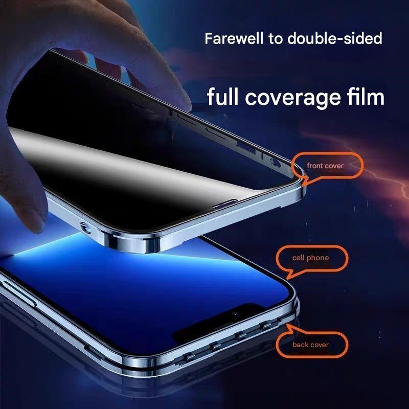 Dual Core Magnetic Shield Glass Case For iPhone