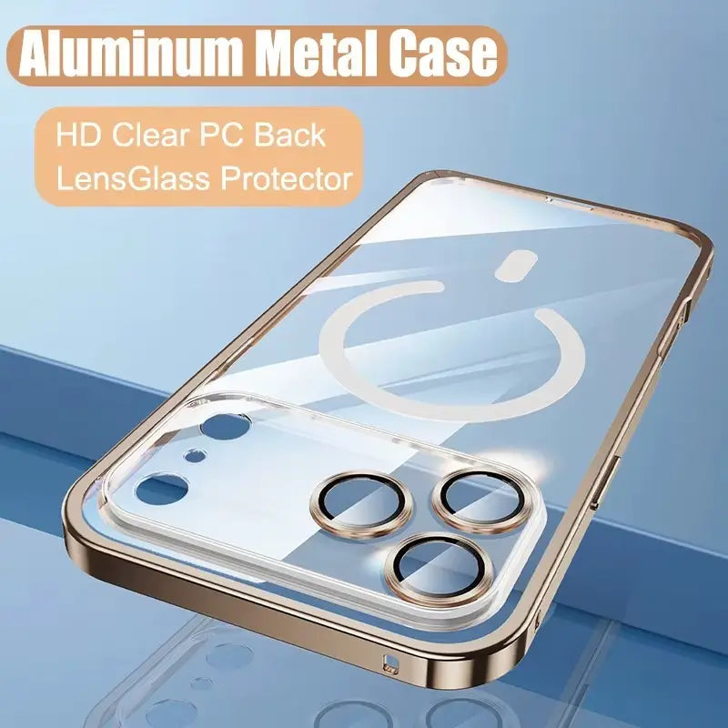 Fire Mist Transparent Magnetic Lock Case