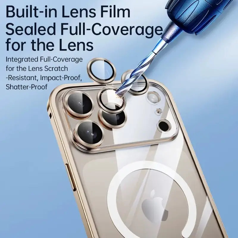 Fire Mist Transparent Magnetic Lock Case