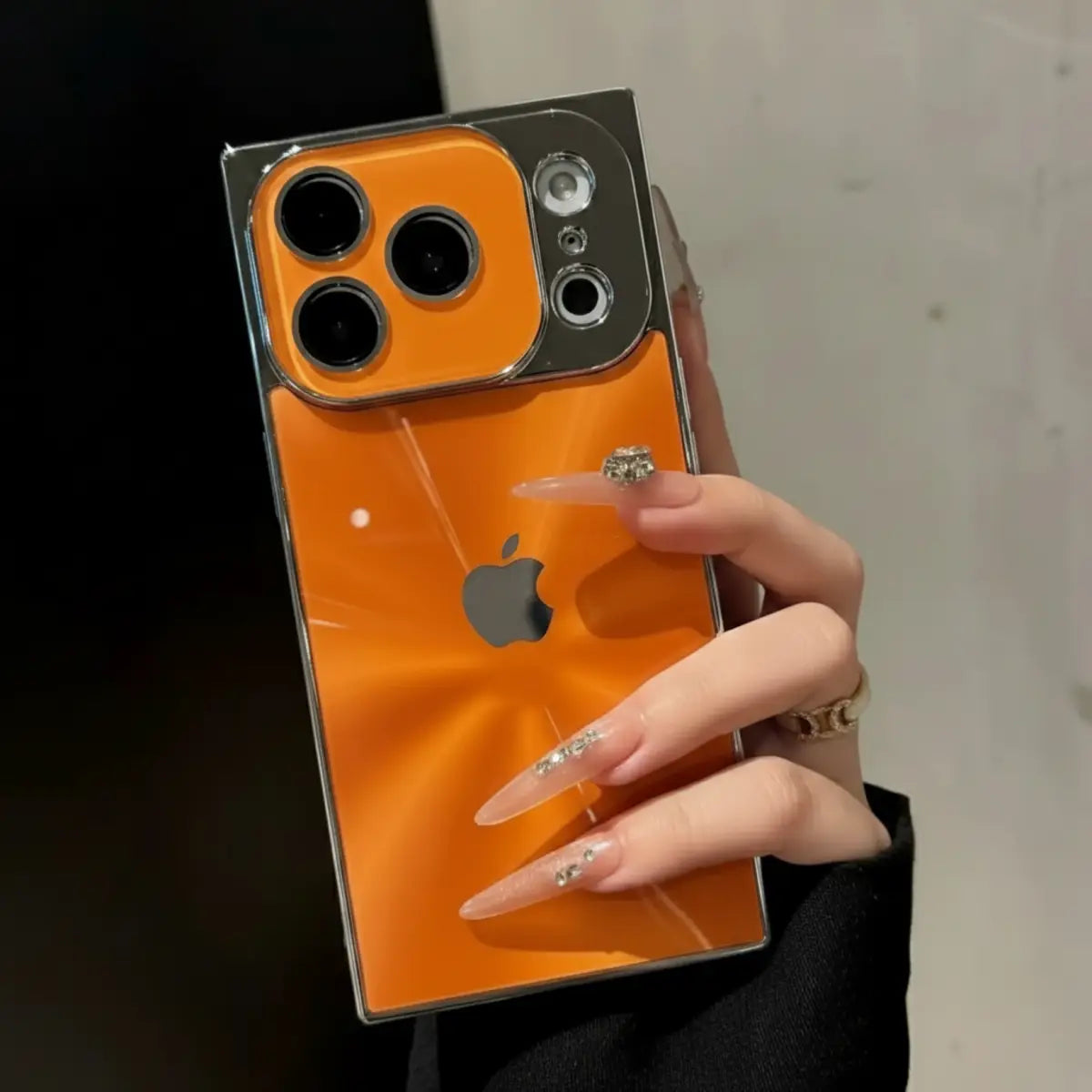 Crimson Beam Reflective Armor Case For iPhone