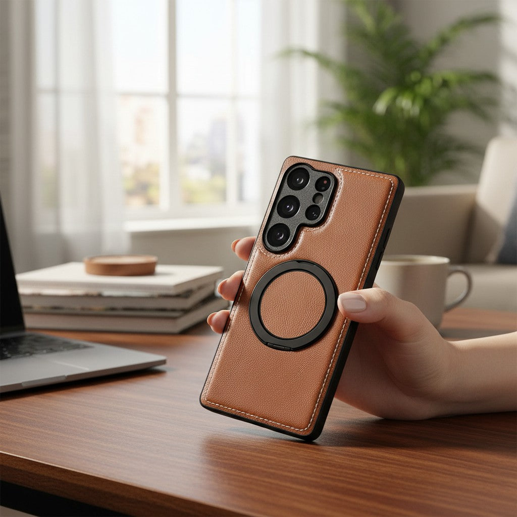 Elite Leather MagSafe Ring Case