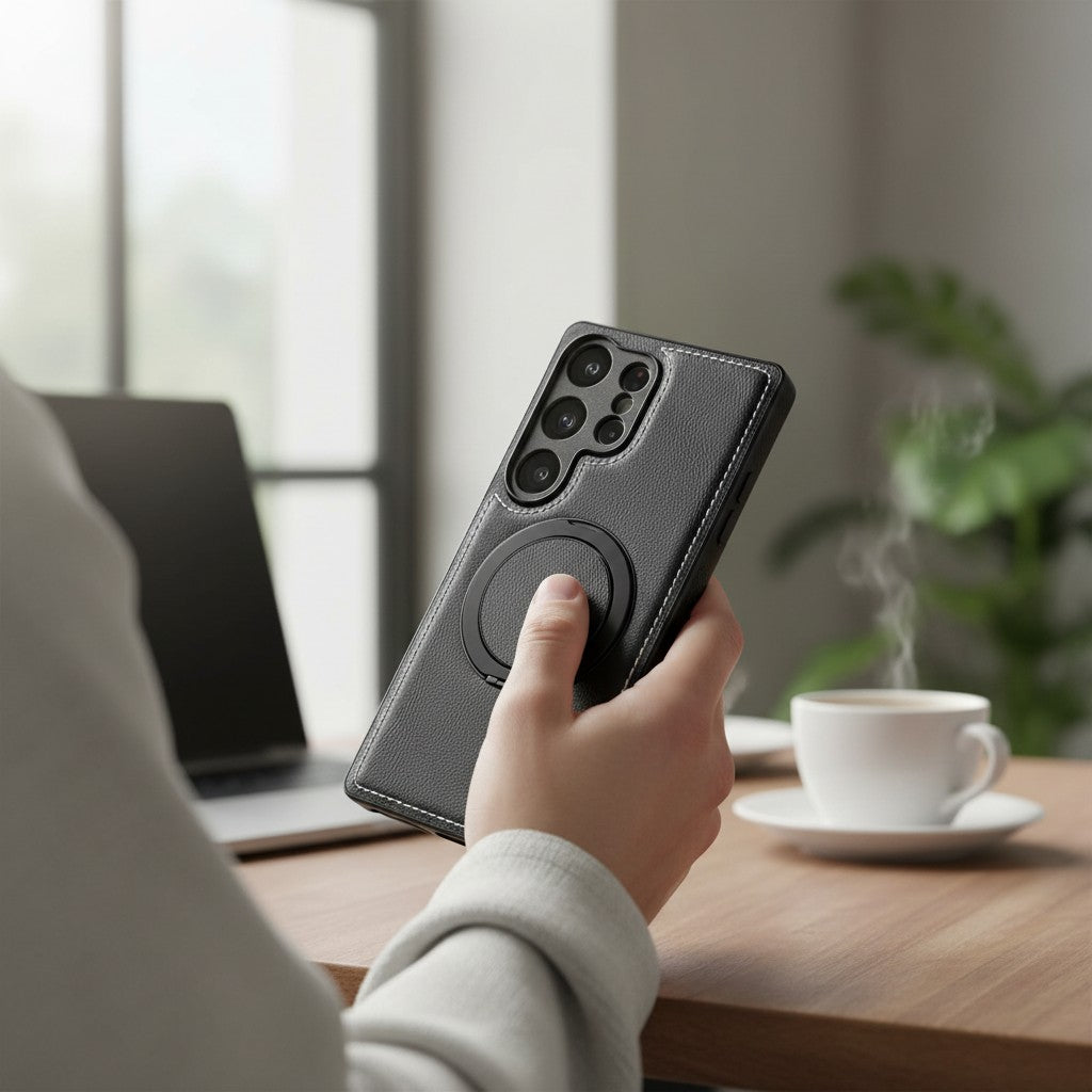 Elite Leather MagSafe Ring Case