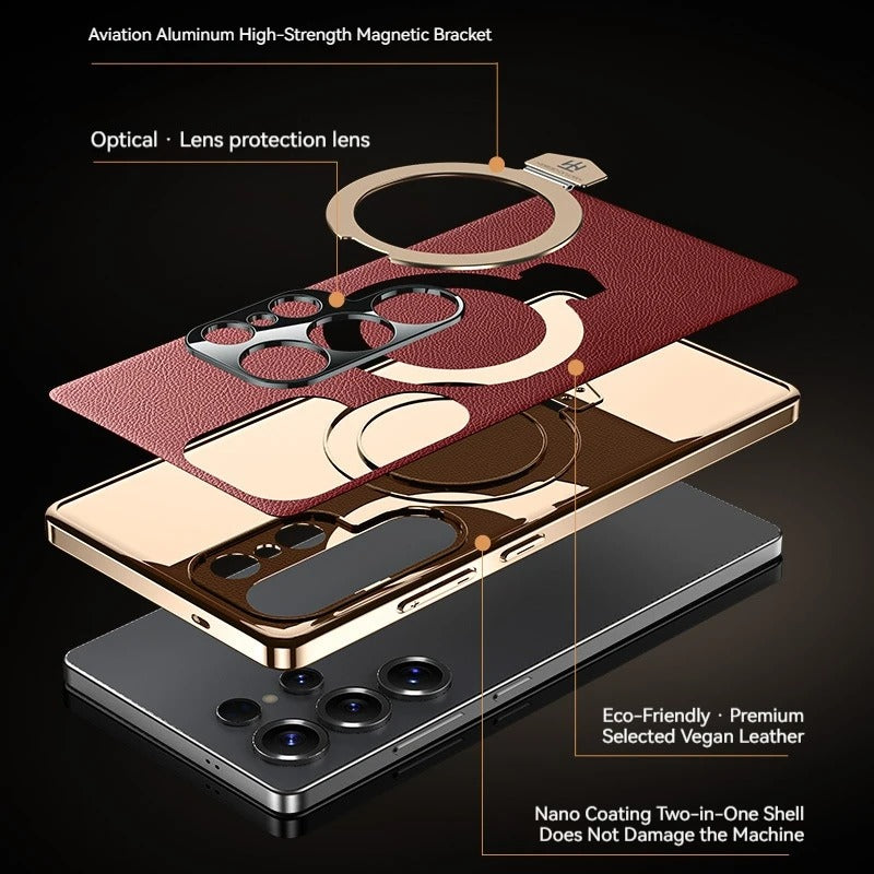 Eclipse Pro Magnetic Stand Leather Case