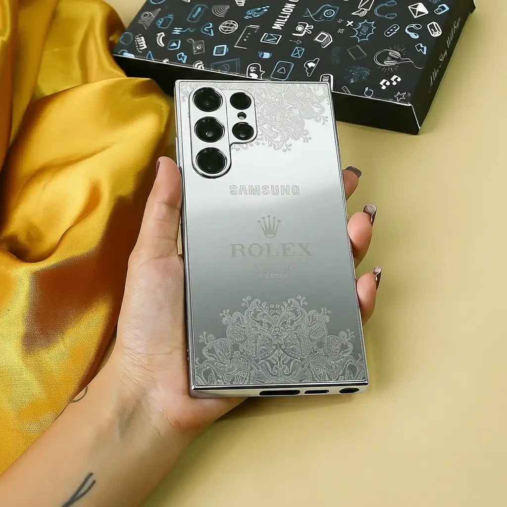 Crafted Silver Luxurious Camera Protective Case