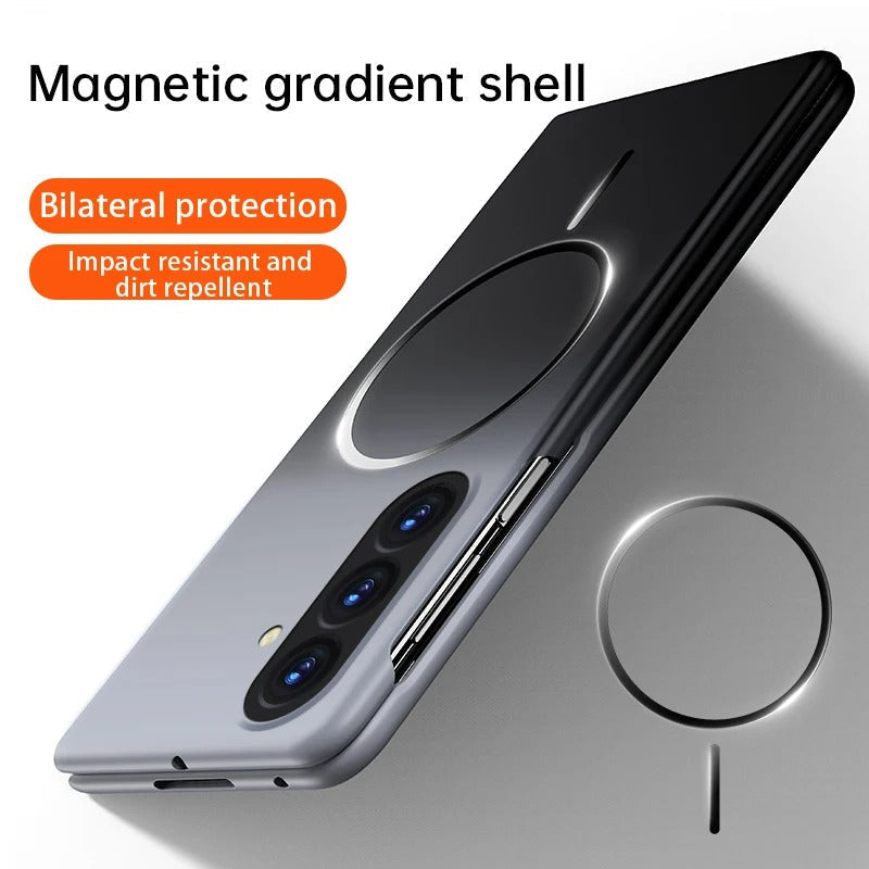 Galaxy Z Fold Series Tech Style Magnetic Ring Case