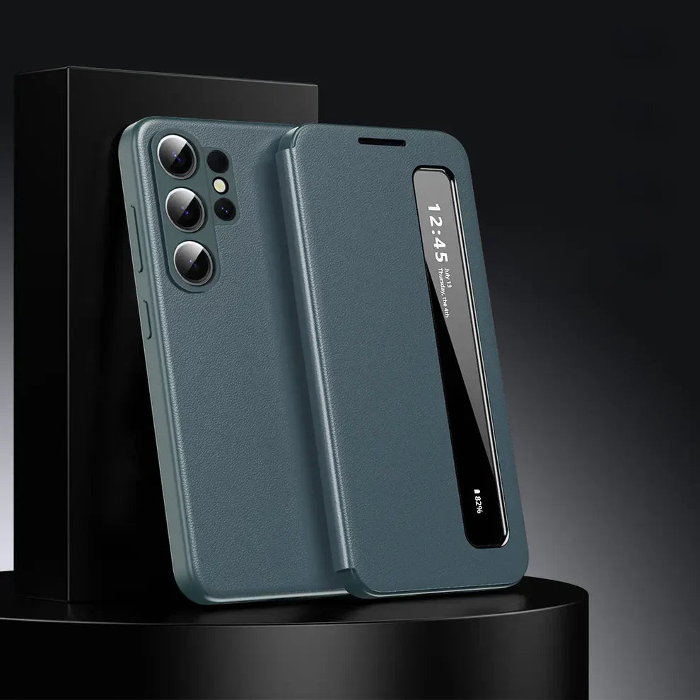 Intelligent View Side Window Flip Case