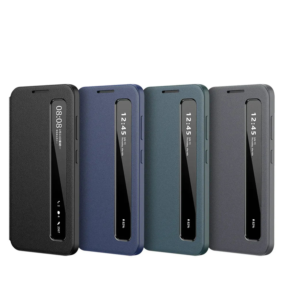 Intelligent View Side Window Flip Case