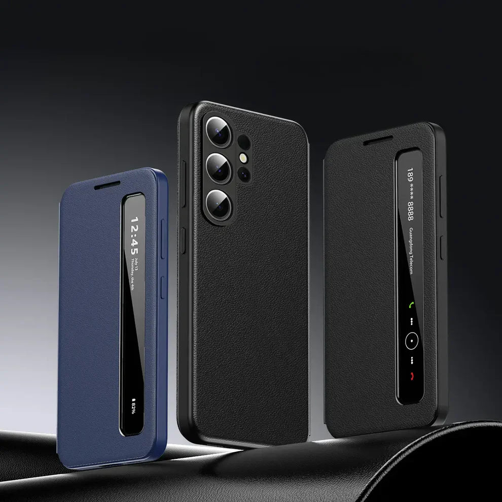 Intelligent View Side Window Flip Case