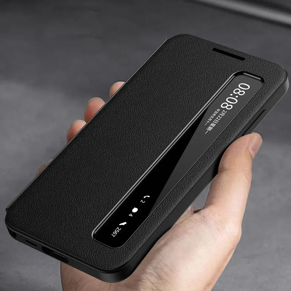 Intelligent View Side Window Flip Case