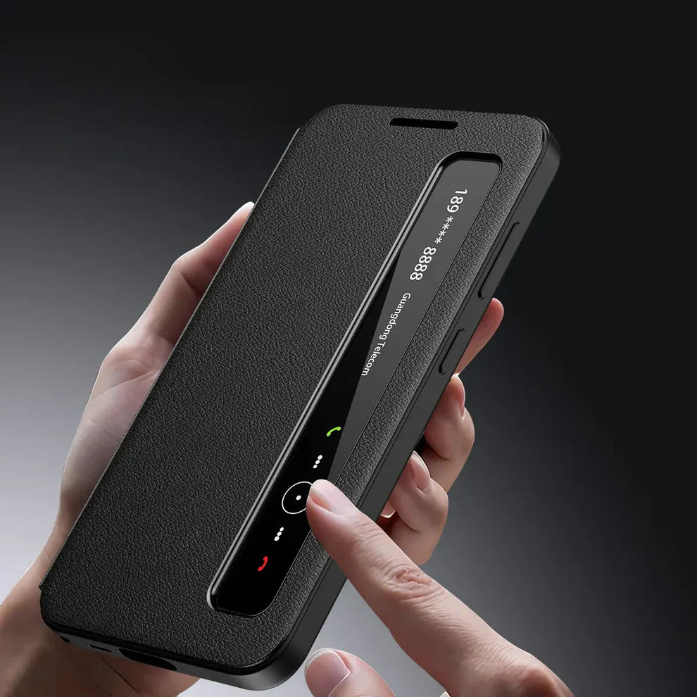 Intelligent View Side Window Flip Case