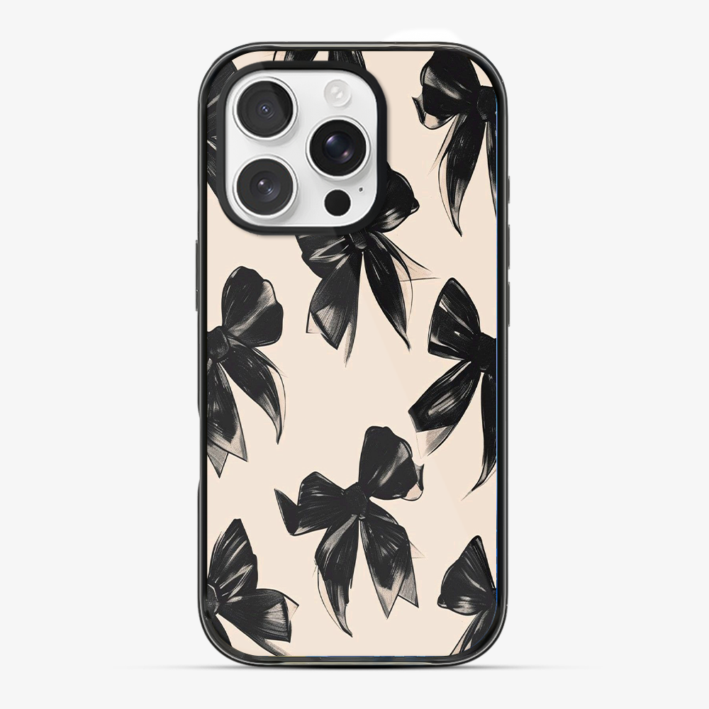 Coquette Black Bow Phone Case