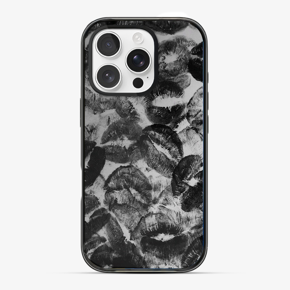 Black Lips Pattern Phone Case