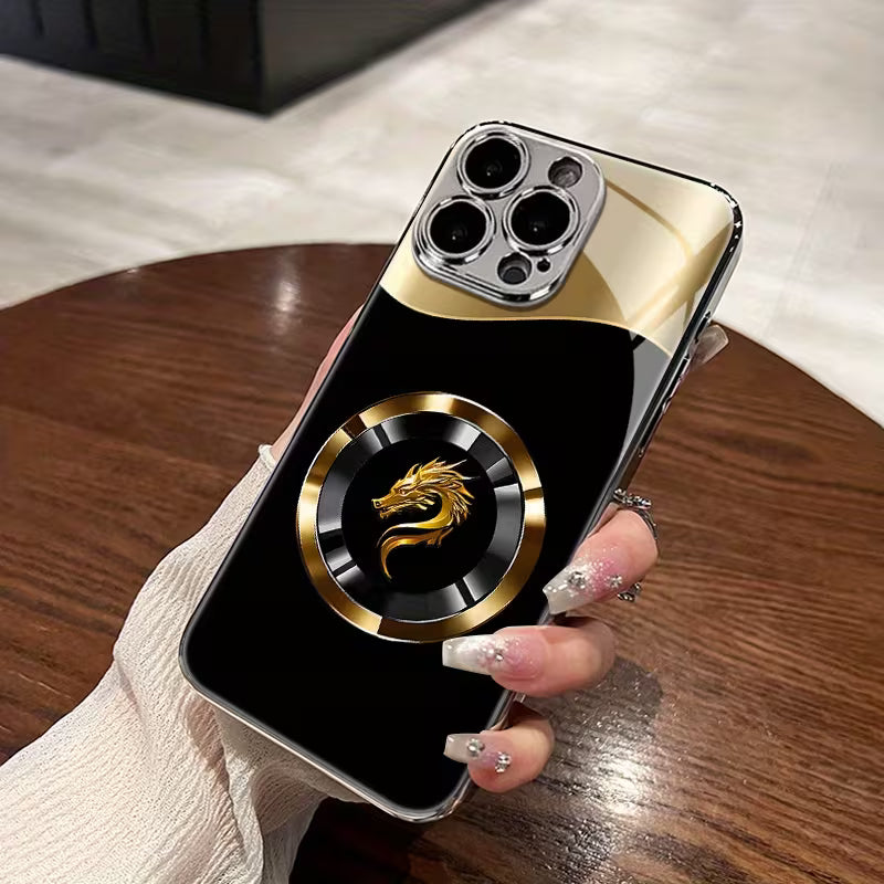 Luxury Metal Ring Dragon Case