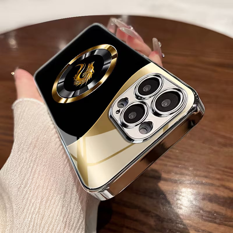 Luxury Metal Ring Dragon Case