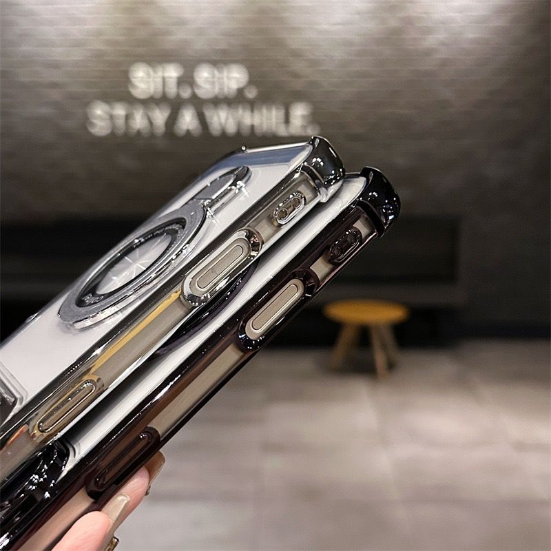 Elegant Transparent Stand Case - iPhone