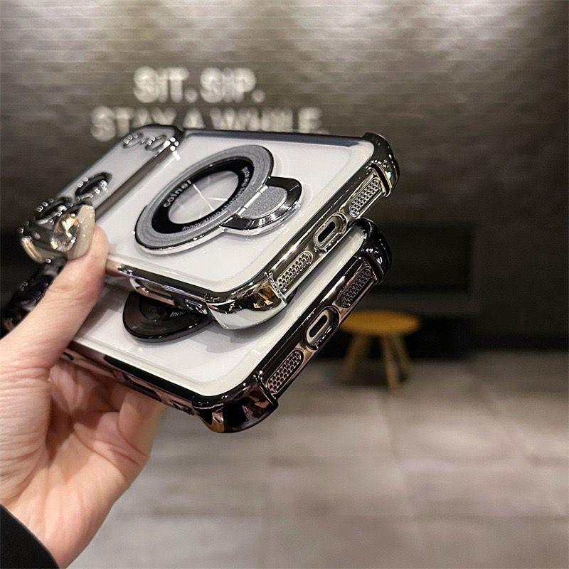 Elegant Transparent Stand Case - iPhone