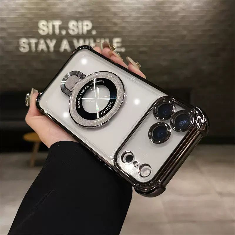 Elegant Transparent Stand Case - iPhone