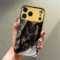 Luxury Golden Textured Electroplated Case