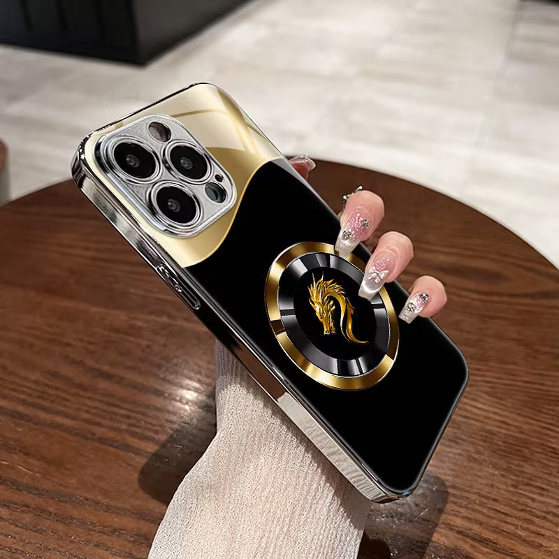 Luxury Metal Ring Dragon Case