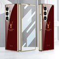 Galaxy Z Fold 7 Deer Pattern Glass Case