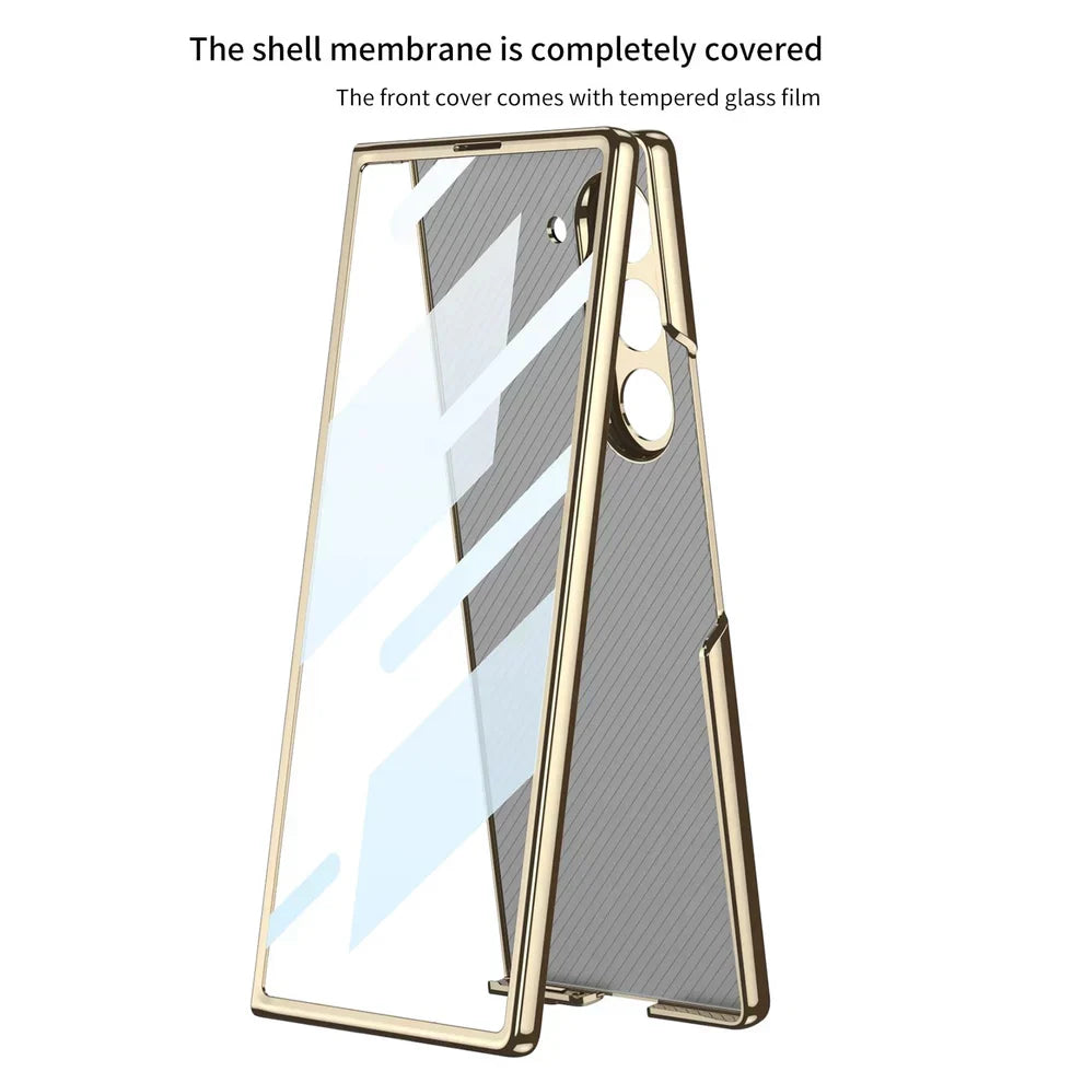 Galaxy Z Fold 7 Deer Pattern Glass Case