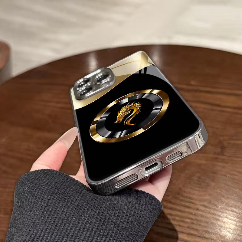 Luxury Metal Ring Dragon Case